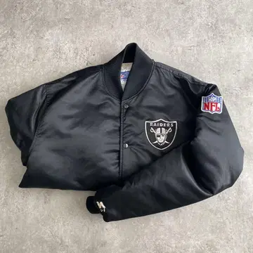 80s 90s STARTER RAIDERS 바시티 자켓 USA XL
