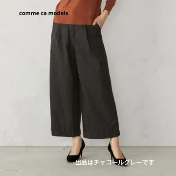 미니 헤링본 와이드 팬츠 / 코무사 모델즈