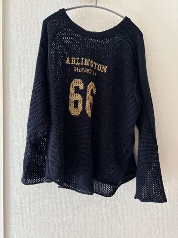 새상품급 nikoand - ARLINGTON 66 메쉬 긴팔 상의 네이비