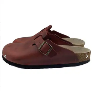 9184 BIRKENSTOCK 보스턴 가죽 빨간색 26.5cm