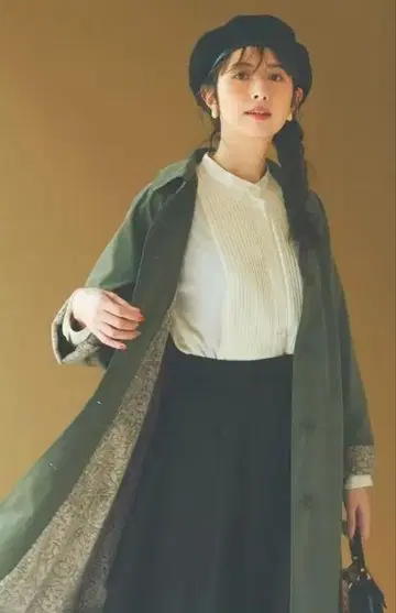 펠리시모 모리스 갤러리 가벼운 안감 플리스 스텐카라 코트