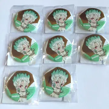 Dr. STONE dmm 스크래치 이시가미 센쿠 8점 미니 캐릭터 캔뱃지