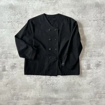 Atelier d'antan 더블 버튼 코튼 자켓 블랙 일본제