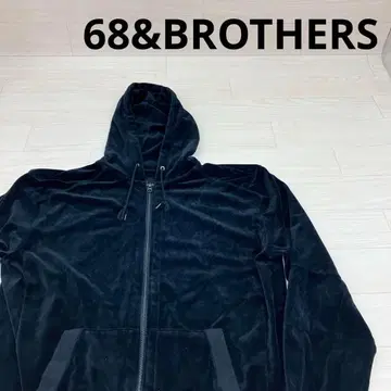 68&BROTHERS 벨로아 풀 집업 후드티