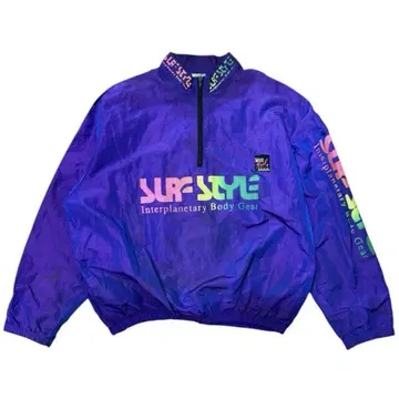 90s SURF STYLE 서프스타일 아노락 나일론 레인보우