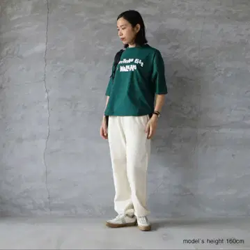 로고 T셔츠 그린 pacific park store 일본제 나란