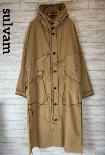 sulvam 재구축 나일론 오버코트 미사용 택 포함