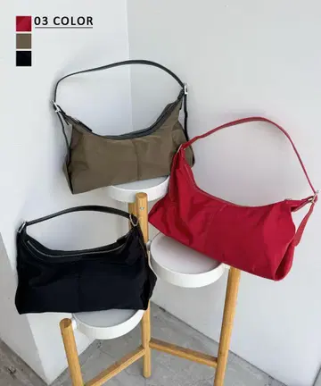 BASEMENT ONLINE 나일론 핸드백