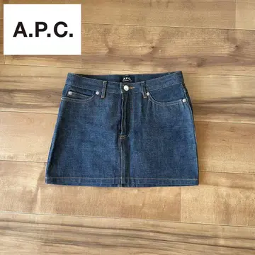 A.P.C. 데님 미니 스커트 인디고 짙은 데님