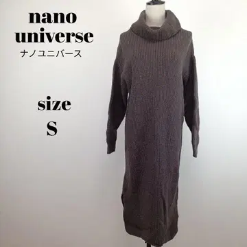 [ a1970 ] 나노 유니버스 새상품급 터틀넥 니트 원피스 36