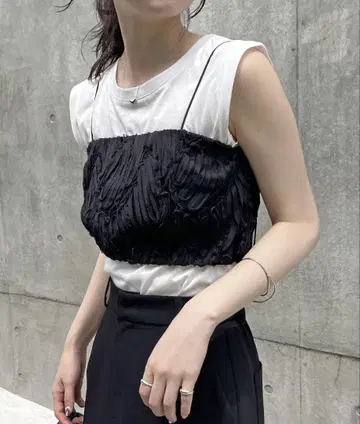 카프리슈 마쥬 라인 레이스 뷔스티에 블랙