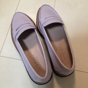 Mazell 연보라 로퍼 합성 피혁
