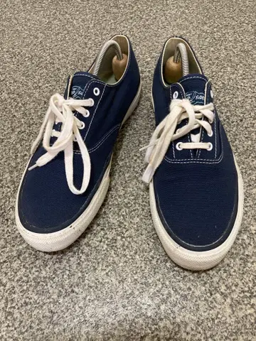 SPERRY TOP-SIDER 네이비 캔버스 스니커즈 26