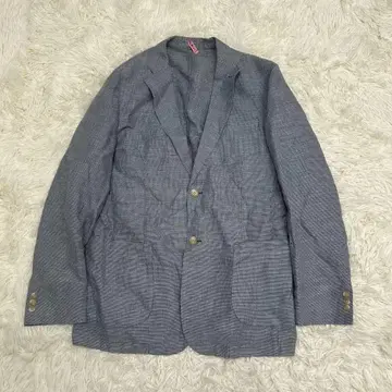 UNIQLO 유니클로 린넨 코튼 린넨 테일러드 자켓 블루