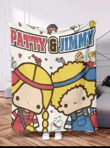 패티&지미 플리스 담요 150x130cm 모포 무릎담요