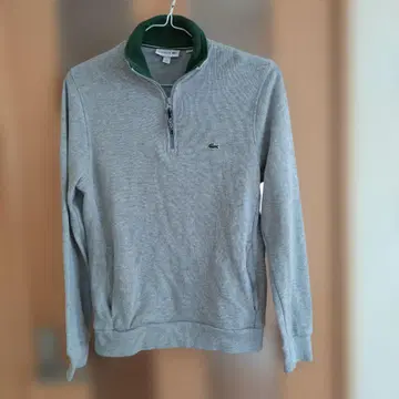 [ 새상품급 ] LACOSTE 그레이/그린 집업 트레이닝복 US M