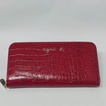 [ 미사용품 ] agnes b. 장지갑 레드