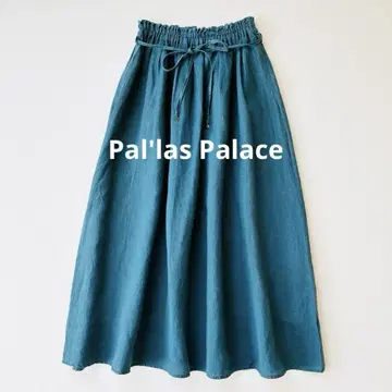 팔라스 팰리스 Pal'las Palace 린넨 100% 플레어 스커트