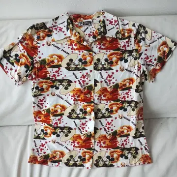 Disney 하와이안 셔츠