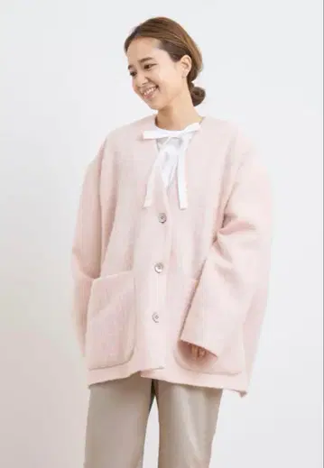 yori 울모헤어 샤기 자켓