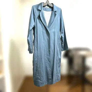 Morris Gallery 블루 그레이 롱 코트