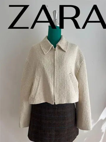 ZARA 크림색 숏 자켓