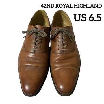 42ND ROYAL HIGHLAND 스트레이트 팁 천연 가죽 US6.5