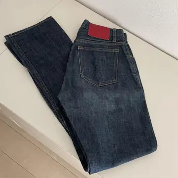 질 샌더 다크 블루 스트레이트 레그 데님