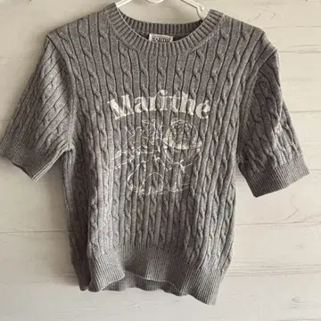 MARITHE FRANCOIS GIRBAUD 그레이 반팔 니트 M