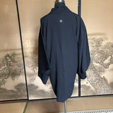 블랙 겉옷 순수 실크 롱 여성용