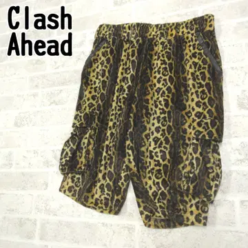 CLASH AHEAD 크러쉬 헤드 레오파드 무늬 팬츠 LL 사이즈
