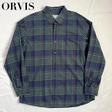 00s ORVIS 오비스 체크 셔츠 XL 그린