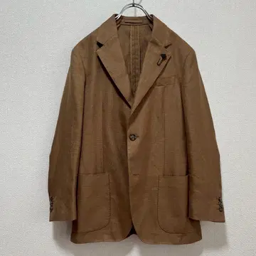 [ 현행 모델 ] 고급 LARDINI 코튼 린넨 테일러드 자켓 46