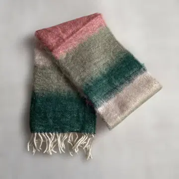 EZCHRAY 모헤어 머플러 그라데이션 택 포함 미사용 새상품