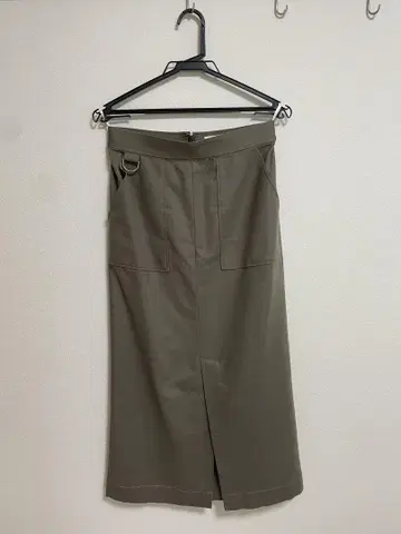 아나이 카키 타이트 스커트