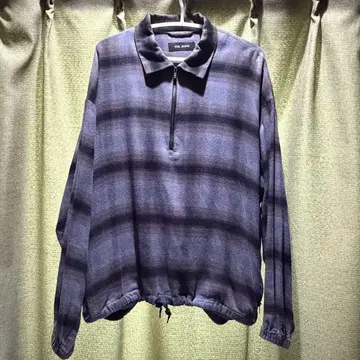 VAINL ARCHIVE - 하프 지퍼 블루종