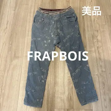 플라보아 문자 데님 사이즈 2 FRAPBOIS 인사말 문자 데님
