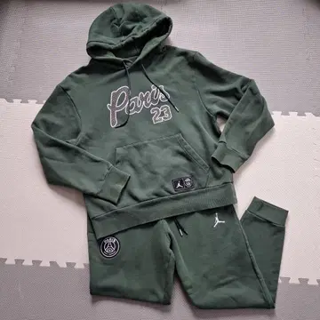 PSG x JORDAN 그린 후드티 셋업 테크 프리