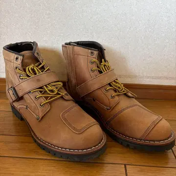 AVIREX 가죽 미드컷 엔지니어 부츠