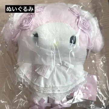 산리오 화이트 프릴 디자인 마이멜로디 봉제 인형 키티 sanrio