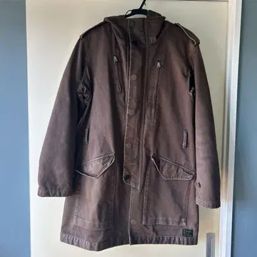 Paul Smith 브라운 후드 부착 코트