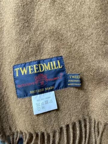TWEEDMILL 울 브라운 머플러