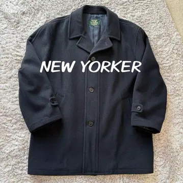 남성용 코트 아우터 NEW YORKER 네이비 울 L 사이즈