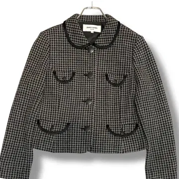 pierre cardin 피에르 가르뎅 하운드투스 체크 숏 자켓 M