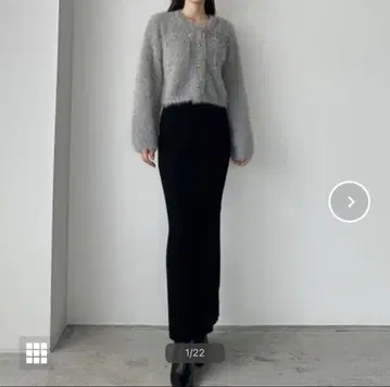 Louere 타이트 니트 펜슬 스커트 루엘레