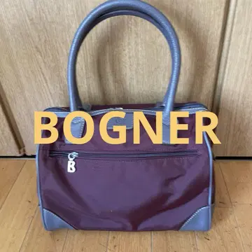 BOGNER 버건디 토트백