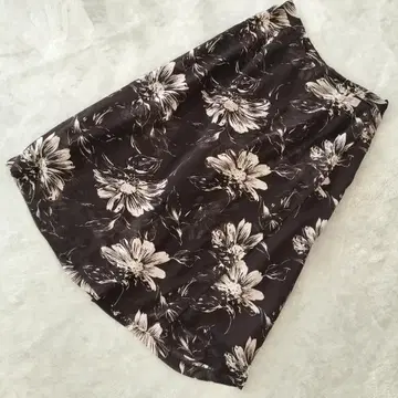 빅 사이즈 XL Natural Basic 꽃무늬 가우초 팬츠