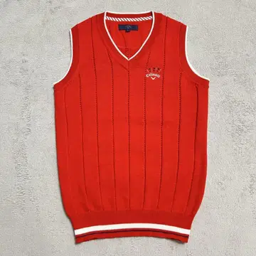 새상품급 Callaway 니트 베스트 스웨터 골프웨어 R-8044