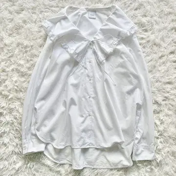 [ 새상품급 ] Spick & Span 프릴 셔츠 블라우스 세일러 카라