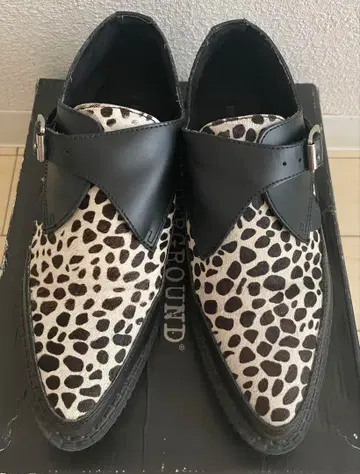 UNDERGROUND 레오파드 무늬 통굽 신발